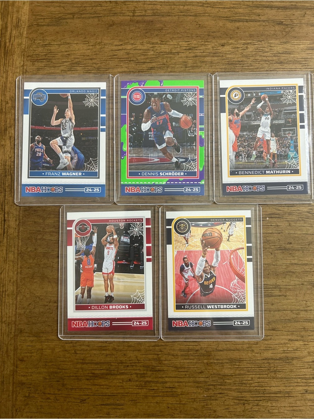 Set of 5 cards: NBA Haunted Hoops 24-25